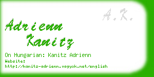 adrienn kanitz business card